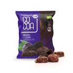 Prugne californiane al cioccolato fondente bio 70 g - Cacao