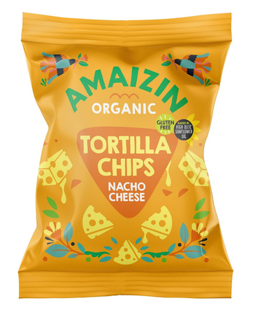 Nachos di mais biologici al gusto formaggio senza glutine 150 g – Amaizin