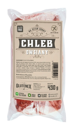 Pane d'avena senza glutine 430 g - Glutenex