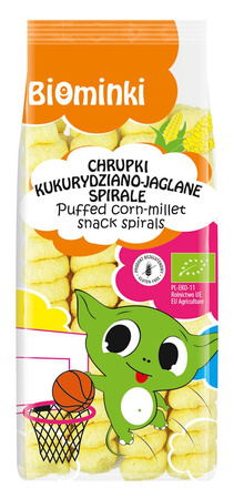 Patatine a spirale al mais e all'uovo senza glutine BIO 60 g