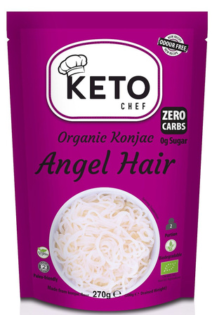 Pasta konjac angel hair senza glutine biologica 270 g (200 g) Better Than Foods – Ketochef