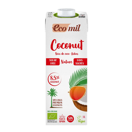 SET 6 x Bevanda al cocco senza glutine e senza zucchero bio 1 l