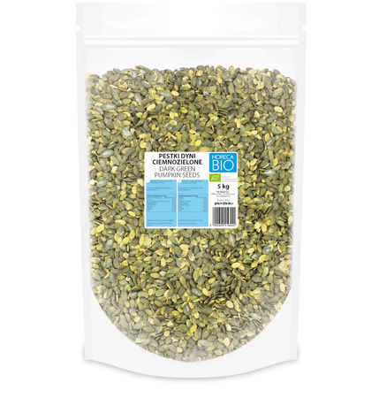 Semi di zucca verde scuro bio 5 kg