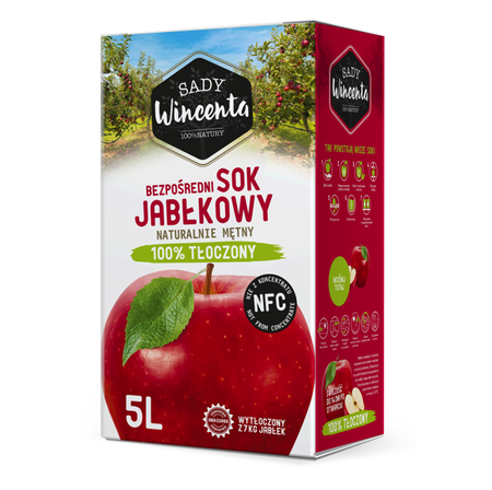 Succo di mela naturale torbido 5 l