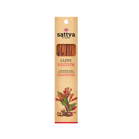 Incenso indiano Garofano (15 pezzi) 30 g - Sattva
