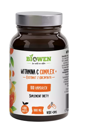 Complesso di vitamina C (1000 mg) in polvere, integratore alimentare 150 g - Hempking (Biowen)