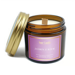 Candela di soia profumata con stoppino in legno gelsomino e lillà 120 ml - Your Candle