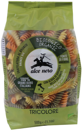 Pasta di semola tricolore fusilli biologici 500 g – Alce Nero