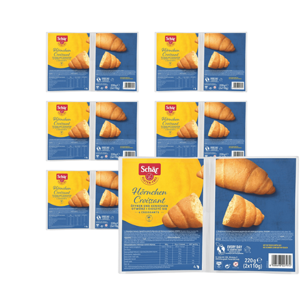 SET 6 x Croissant 4 pezzi senza glutine 220 g Schar