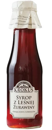 Sciroppo di mirtilli rossi di bosco 375 g (300 ml) - krokus