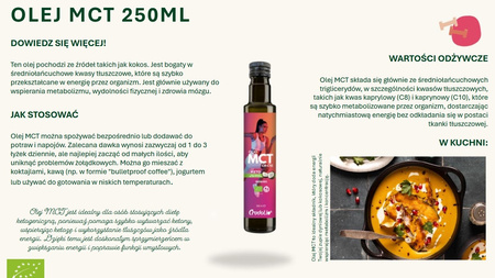 Olio di cocco MCT keto Bio 250 ml - Crudolio