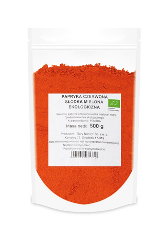 Paprika Rossa Dolce Macinata Biologica 500 g – Horeca