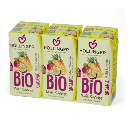 SET 24 x Bevanda multifrutta con succo di carota sunrise bio 200 ml