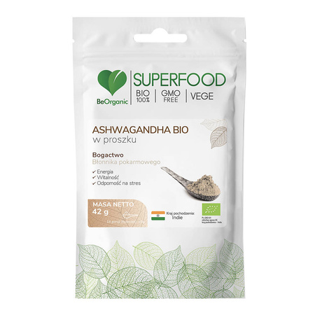 Ashwagandha in polvere Biologico 42 g – BeOrganic