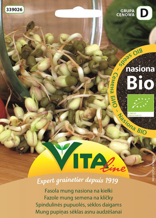 Semi di fagioli mung per germogli bio 30 g - Linea Vita
