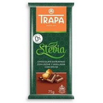 Cioccolato al latte alla nocciola con stevia 75 g