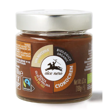 Crema spalmabile al cioccolato e nocciole Fair Trade Biologico 180 g – Alce Nero
