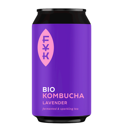 Tè verde Kombucha con lavanda senza glutine bio 330 ml - Forever Young Kombucha