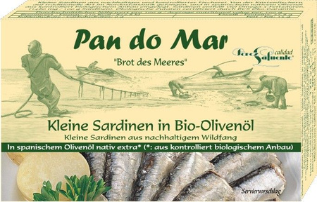 SET 50 x Sardine in olio d'oliva biologico 120 g