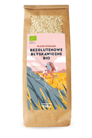 Fiocchi d'avena istantanei senza glutine bio 500 g