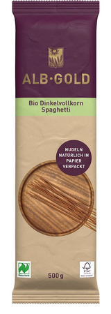 Pasta (farro integrale) spaghetti bio 500 g - alb-gold
