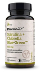 Spirulina + Clorella Blu-Verde integratore alimentare (500 mg) senza glutine 180 compresse – Pharmovit