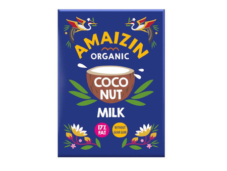 Latte di cocco - bevanda al cocco senza gomma di guar (17% di grassi) bio 500 ml - Amaizin