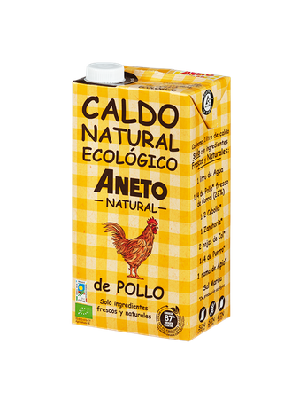 Brodo di pollo liquido Biologico senza glutine 1 l – Aneto Natural