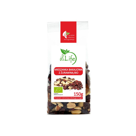 Miscela di frutta secca con mirtilli rossi BIO 150 g - BioLife
