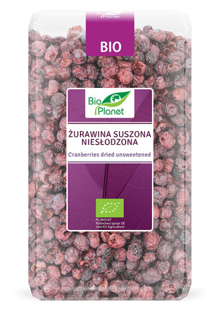 Mirtilli rossi secchi non zuccherati bio 150 g