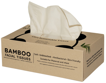 Fazzoletti di bambù a 3 veli, 100 pezzi in scatola – Zuzii