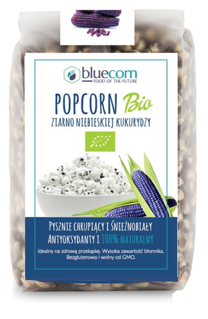 Chicchi di popcorn di mais blu bio 350 g