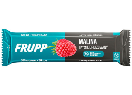 Barretta al lampone liofilizzato senza glutine 10 g