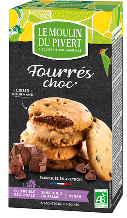 Biscotti con gocce di cioccolato Biologici 150 g – Le Moulin du Pivert