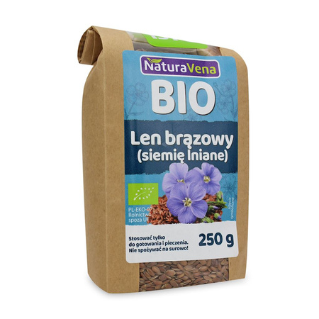 Lino marrone biologico 250 g – Naturavena