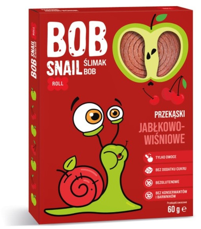 SET 20 x Snack alla frutta con mela e ciliegia senza zuccheri aggiunti 60 g