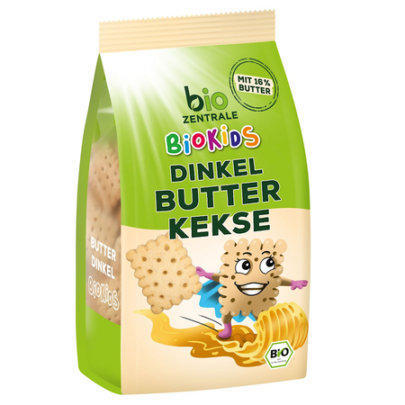 Biscotti di farro al latte per bambini bio 125 g - BIO ZENTRALE (BIOKIDS)