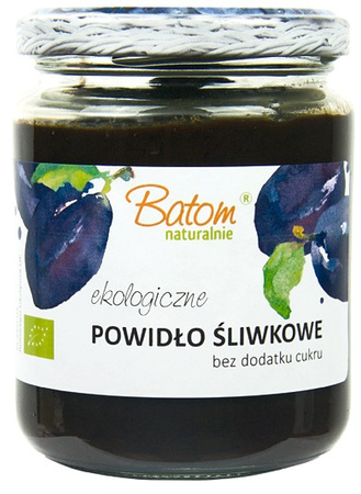 Marmellata di prugne senza zucchero węgierka bio 270 g
