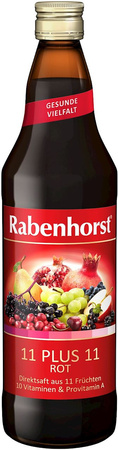 Succo multifrutta rosso multivitaminico 11 più 11 NFC 750 ml – Rabenhorst