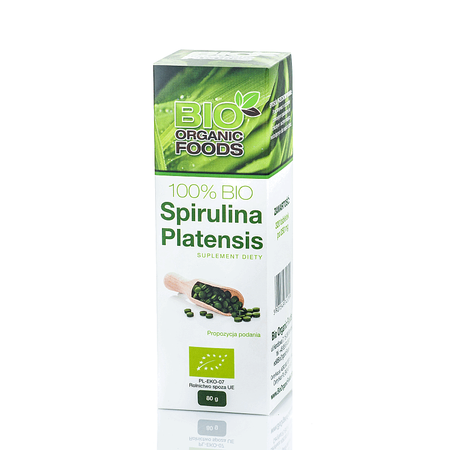 Spirulina platensis (250 mg) integratore alimentare 320 compresse Biologico – Bio Organic Foods