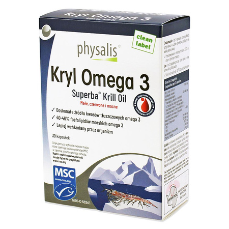 Krill Omega 3 integratore alimentare 30 capsule - Physalis