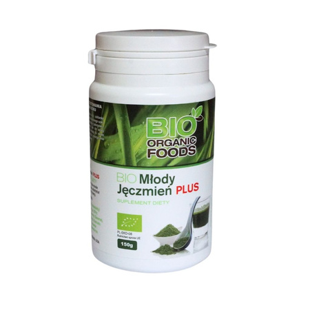 Succo d'orzo giovane plus polvere bio integratore alimentare 150g - Bio Organic Foods