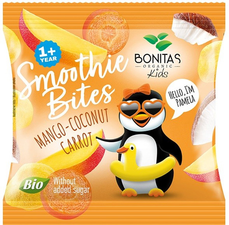 Snack liofilizzato mango, cocco e carota BIO 10 g - Bonitas