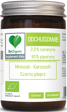 Compresse di supporto alla perdita di peso bio integratore alimentare 100 pz. (401 mg) - Be Organic