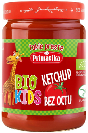 Ketchup per bambini senza zucchero biologico 315 g – Primavika