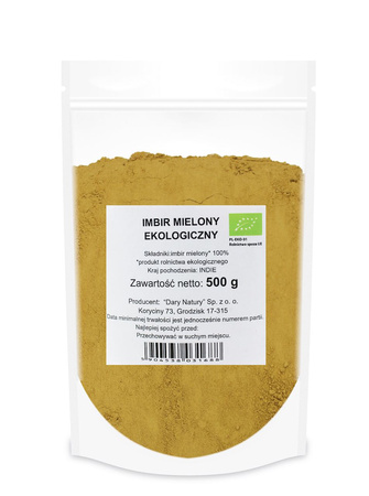 Zenzero macinato BIOLOGICO 500 g – Dary Natury