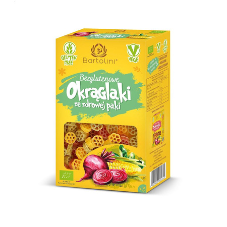 Pasta di mais e riso colorata cerchi senza glutine bio 250 g