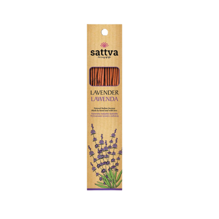 Incenso indiano alla lavanda (15 pz.) 30 g - Sattva