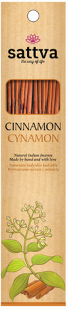 Incenso indiano alla cannella (15 bastoncini) 30 g - Sattva