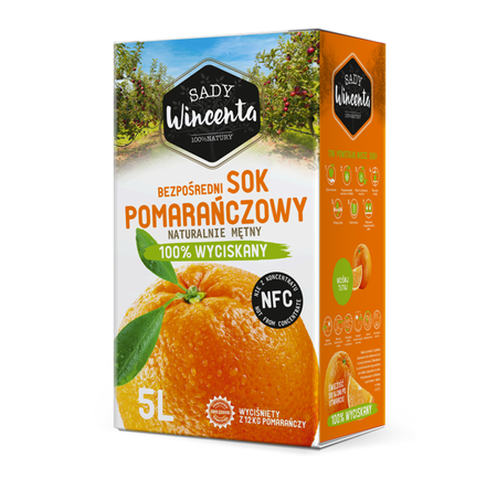 Succo d'arancia naturale torbido 5l